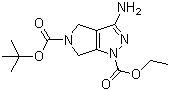 5-tert-Butyl 1-ethyl 3-amino-3a,4,6,6a-tetrahydropyrrolo[3,4-c]pyrazole-1,5-dicarboxylate molecular structure (CAS 1053656-67-9)