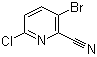 3-Bromo-6-chloropyridine-2-carbonitrile molecular structure (CAS 1053659-39-4)