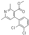 4-(2,3-Dichlorophenyl)-2,6-dimethyl-3-pyridinecarboxylic acid methyl ester molecular structure (CAS 105383-68-4)