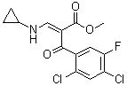 2,4-Dichloro-alpha-[(cyclopropylamino)methylene]-5-fluoro-beta-oxobenzenepropanoic acid methyl ester molecular structure (CAS 105392-26-5)