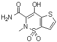 4-Hydroxy-2-methyl-2H-thieno[2,3-e]-1,2-thiazine-3-carboxamide 1,1-dioxide molecular structure (CAS 105410-48-8)
