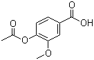 4-Acetoxy-3-methoxybenzoic acid molecular structure (CAS 10543-12-1)