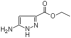 Ethyl 5-aminopyrazole-3-carboxylate molecular structure (CAS 105434-90-0)