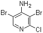 3,5-Dibromo-2-chloro-4-pyridinamine molecular structure (CAS 1054484-40-0)