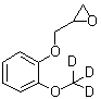 2-[[2-(Methoxy-d<sub>3</sub>)phenoxy]methyl]oxirane molecular structure (CAS 1054624-90-6)
