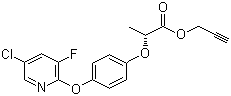 Clodinafop-propargyl  molecular structure (CAS 105512-06-9)