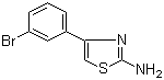 structure of CAS# 105512-81-0, 2-Amino-4-(3-bromophenyl)thiazole;4-(3-Bromo-phenyl)-thiazol-2-ylamine; 4-(3-Bromophenyl)thiazol-2-amine
