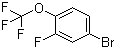 structure of CAS# 105529-58-6, 4-Bromo-2-fluoro-1-(trifluoromethoxy)benzene;1-Bromo-3-fluoro-4-(trifluoromethoxy)benzene