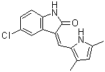 (3Z)-5-Chloro-3-[(3,5-dimethyl-1H-pyrrol-2-yl)methylene]-1,3-dihydro-2H-indol-2-one molecular structure (CAS 1055412-47-9)