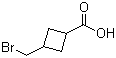 3-(Bromomethyl)cyclobutanecarboxylic acid molecular structure (CAS 10555-42-7)