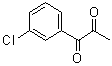 1-(3-氯苯基)-1,2-丙二酮分子结构 (CAS 10557-17-2)