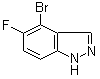 4-Bromo-5-fluoro-1H-indazole molecular structure (CAS 1056264-22-2)