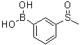 structure of CAS# 1056475-66-1, 3-Methylsulfinylphenylboronic acid