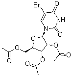 5-Bromouridine 2',3',5'-triacetate molecular structure (CAS 105659-32-3)
