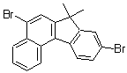 5,9-二溴-7,7-二甲基-7H-苯并[c]芴分子结构 (CAS 1056884-35-5)