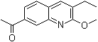 1-(3-乙基-2-甲氧基-7-喹啉基)乙酮分子结构 (CAS 1056892-08-0)