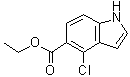 4-Chloro-1H-indole-5-carboxylic acid ethyl ester molecular structure (CAS 1057076-56-8)