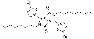 3,6-Bis(5-bromo-2-thienyl)-2,5-dihydro-2,5-dioctylpyrrolo[3,4-c]pyrrole-1,4-dione molecular structure (CAS 1057401-13-4)