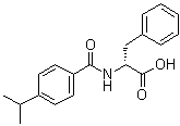 N-[4-(1-Methylethyl)benzoyl]-D-phenylalanine molecular structure (CAS 105746-38-1)