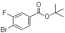 4-Bromo-3-fluorobenzoic acid 1,1-dimethylethyl ester molecular structure (CAS 1057961-75-7)