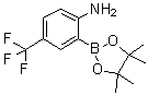 structure of CAS# 1058062-64-8, 2-(4,4,5,5-Tetramethyl-1,3,2-dioxaborolan-2-yl)-4-(trifluoromethyl)aniline