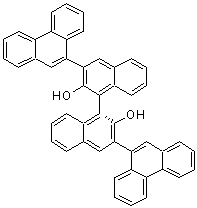 (1R)-3,3'-Di-9-phenanthrenyl[1,1'-binaphthalene]-2,2'-diol molecular structure (CAS 1058734-56-7)