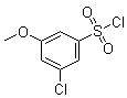 3-Chloro-5-methoxybenzenesulfonyl chloride molecular structure (CAS 1058740-21-8)
