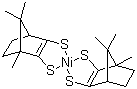 1,7,7-Trimethylbicyclo[2.2.1]hept-2-ene-2,3-dithiol nickel complex molecular structure (CAS 105892-90-8)