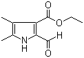2-甲酰基-4,5-二甲基吡咯-3-甲酸乙酯分子结构 (CAS 10591-23-8)