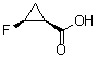 结构式 CAS# 105919-34-4, rel-(1R,2R)-2-氟环丙烷羧酸