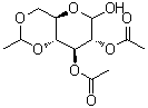 4,6-O-Ethylideneglucopyranose 2,3-diacetate molecular structure (CAS 105926-82-7)