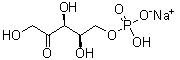 D-threo-2-Pentulose 5-(dihydrogen phosphate) monosodium salt molecular structure (CAS 105931-44-0)