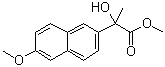 alpha-Hydroxy-6-methoxy-alpha-methyl-2-naphthaleneacetic acid methyl ester molecular structure (CAS 105937-62-0)