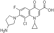 Clinafloxacin molecular structure (CAS 105956-97-6)