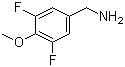 3,5-Difluoro-4-methoxybenzylamine molecular structure (CAS 105969-16-2)