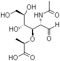 N-Acetylmuramic acid molecular structure (CAS 10597-89-4)