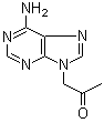 结构式 CAS# 105970-02-3, 1-(6-氨基-9H-嘌呤-9-基)-2-丙酮