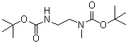 结构式 CAS# 105983-83-3, N-[2-[[叔丁氧羰基]氨基]乙基]-N-甲基-氨基甲酸叔丁酯