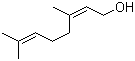 结构式 CAS# 106-25-2, 橙花醇; (2Z)-3,7-二甲基-2,6-辛二烯-1-醇