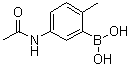 5-Acetamido-2-methylphenylboronic acid molecular structure (CAS 1060661-55-3)
