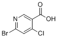 6-Bromo-4-chloronicotinic acid molecular structure (CAS 1060808-92-5)