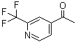 1-[2-(Trifluoromethyl)-4-pyridinyl]ethanone molecular structure (CAS 1060810-86-7)