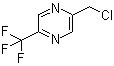 2-(Chloromethyl)-5-(trifluoromethyl)pyrazine molecular structure (CAS 1060812-69-2)