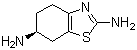 (S)-4,5,6,7-Tetrahydro-2,6-benzothiazolediamine molecular structure (CAS 106092-09-5)