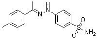 4-[2-[1-(4-Methylphenyl)ethylidene]hydrazinyl]benzenesulfonamide molecular structure (CAS 1061214-06-9)