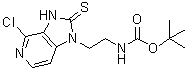 tert-Butyl [2-(4-chloro-2-thioxo-2,3-dihydroimidazo[4,5-c]pyridin-1-yl)ethyl]carbamate molecular structure (CAS 1061318-68-0)