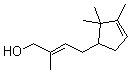 (2E)-2-Methyl-4-(2,2,3-trimethyl-3-cyclopenten-1-yl)-2-buten-1-ol molecular structure (CAS 106155-02-6)