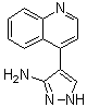structure of CAS# 1062368-21-1, 4-(4-Quinolinyl)-1H-pyrazol-3-amine