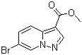 structure of CAS# 1062368-70-0, 6-Bromopyrazolo[1,5-a]pyridine-3-carboxylic acid methyl ester