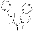 1,2,3-Trimethyl-1-(phenylmethyl)-1H-benz[e]indolium iodide molecular structure (CAS 1062534-93-3)